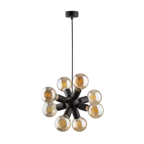 Lampa wisząca RUBIO 8 czarna