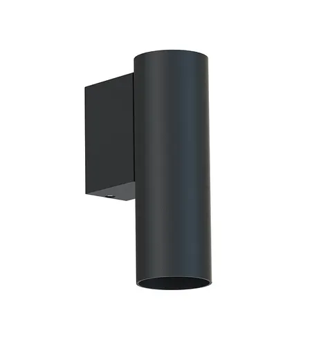 Czarna lampa ścienna kinkiet walec Nowodvorski 10747 Fourty Wall S GU10 R35