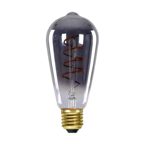 Italux żarówka ST64 LED E27 6W 150lm 2200K spiral filament ściemnialny przydymiona