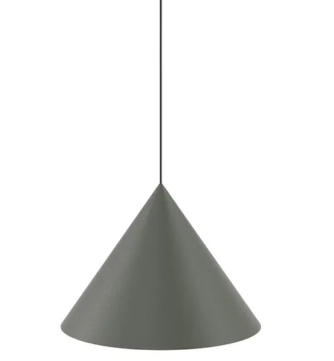 Ciemno szara lampa wisząca klosz stożek Nowodvorski 10873 Zenith L GU10 50cm x 130cm