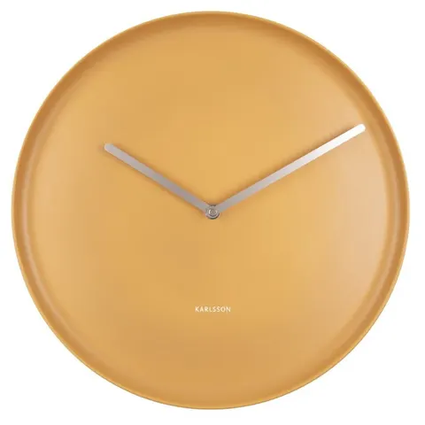 Zegar ścienny PLATE żółty