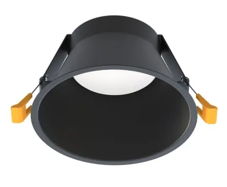 Czarna okrągła lampa podtynkowa Nowodvorski 10845 Uno L GX53 14,5cm