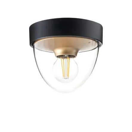 Lampa zewnętrzna sufitowa plafon NOOK 7976 Nowodvorski 1xE27 10W only LED IP44 Tworzywo sztuczne ABS Złoty