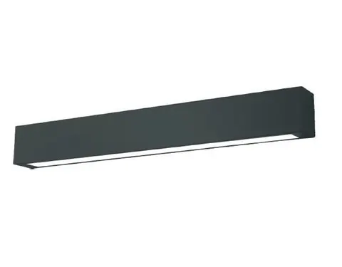 Płaski Kinkiet lampa ścienna nad lustro do łazienki Light Prestige GS-LWA-9W BK Ibros LED 9W 4000K 63cm IP44 czarny