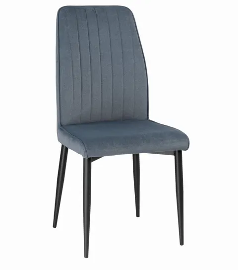 Krzesło tapicerowane HUGO tkanina denim