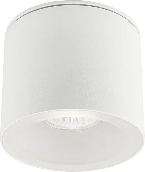 Biała wodoszczelna tuba sufitowa do łazienki Nowodvorski 9564 Hexa GU10 IP44 9,4cm x 10,8cm