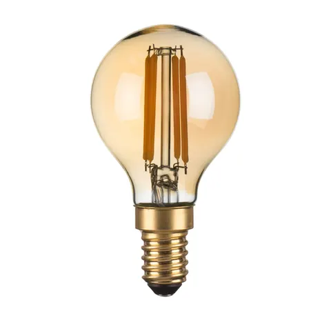Żarówka E14 4W LED 300Lm Amber Italux 2200K ściemnialna 664-P45-DIM-AMB