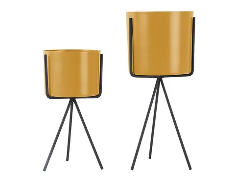Zestaw metalowych osłon PEDESTAL żółty