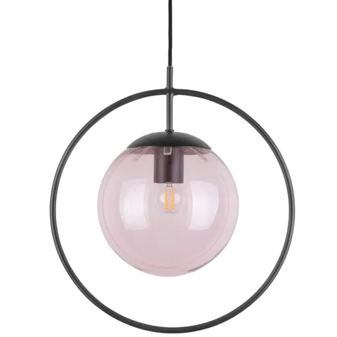 Lampa wisząca ROUND FRAMED różowa