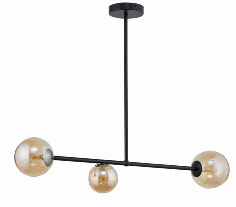 Lampa sufitowa, wisząca ROMA III bursztynowa