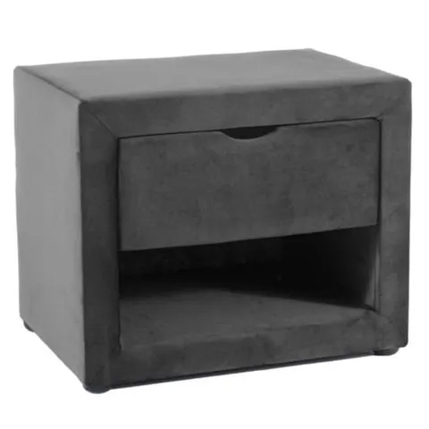 Szafka nocna z szufladą ET-001 velvet szary