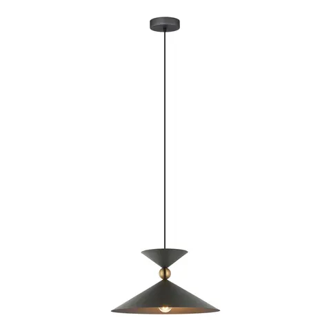 Lampa sufitowa QUELTO 1xE27 szara Italux PND-84432-1-GR