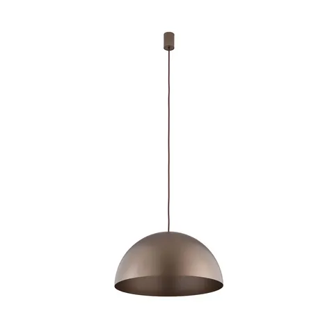 Czekoladowa kopułowa lampa wisząca Nowodvorski 10296 Hemisphere Super L Chocolate 4xGX53 50cm x 155cm