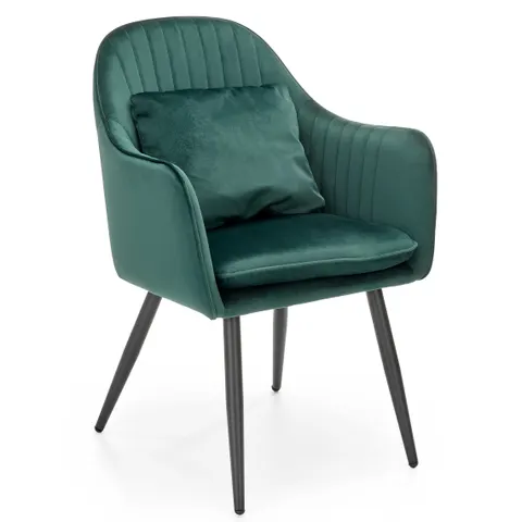 Krzesło tapicerowane K464 velvet zielony