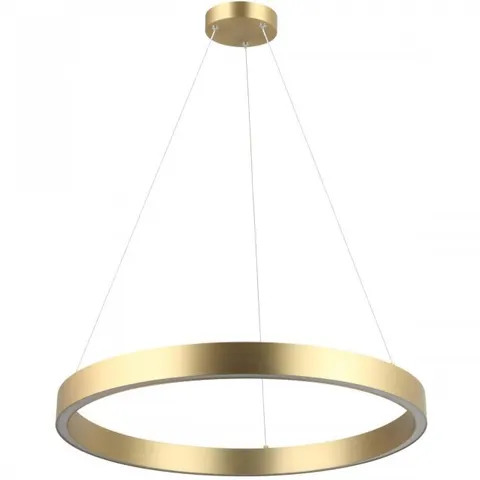 Złota lampa wisząca okrąg 60cm Light Prestige LP-033/1P S GD Triangle Midway LED 35W 3000K