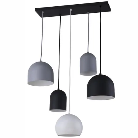 Lampa sufitowa wisząca TEMPRE 5 czarna
