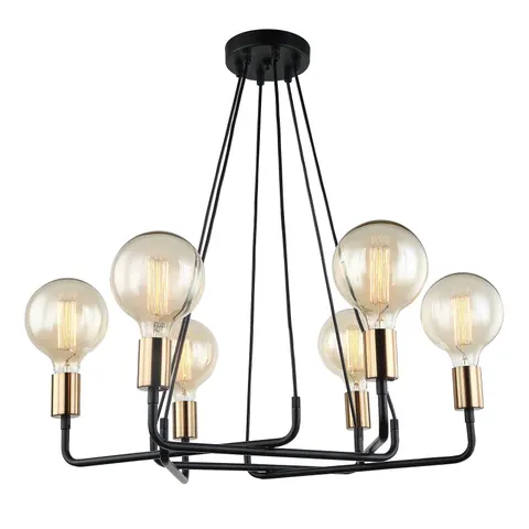 Lampa wisząca BETTY 6 czarna