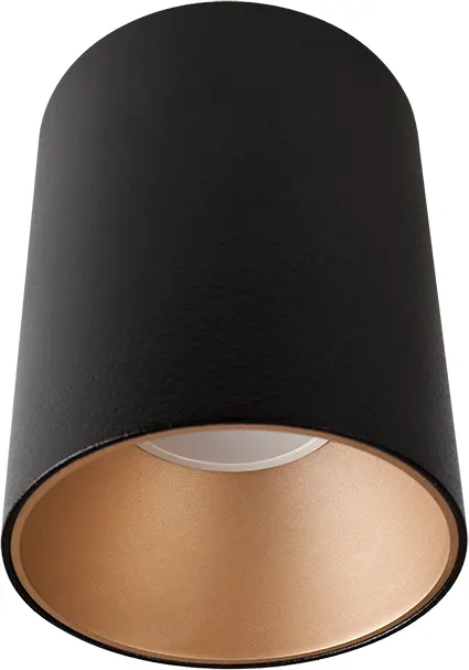 Lampa sufitowa punktowa spot bez regulacji Nowodvorski 8931 Eye Tone GU10 11cm x 9cm czarny złoty