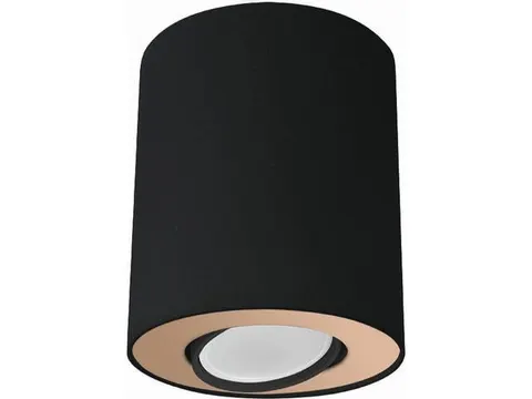 Czarno złota lampa sufitowa tuba spot walec regulowana Nowodvorski 8901 Set GU10 12cm x 10,5cm