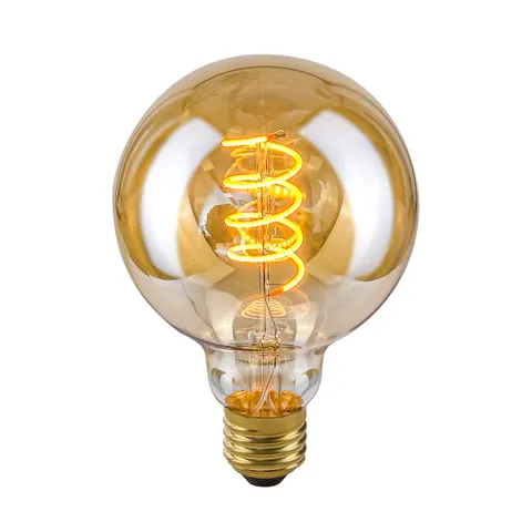 Żarówka E27 4W 2200K G95 Spiral Amber