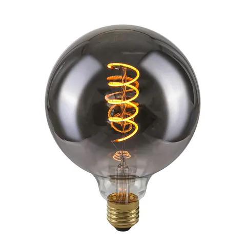 Żarówka ze ściemniaczem E27 G125 SPIRAL SMOKE 4W 2200K