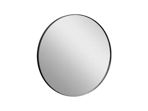 Okrągłe lustro w czarnej ramie 80 cm