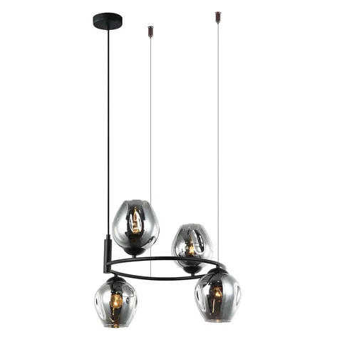 Lampa sufitowa ROXANE Italux MDM-4045-4 BK+SG