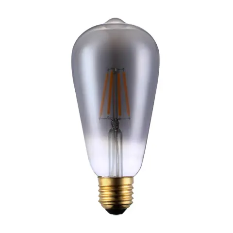 Italux żarówka ST64 LED E27 6W 260lm 2200K spiral filament ściemnialny przydymiona