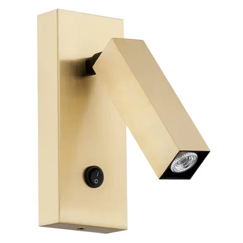 Lampa ścienna Kinkiet Rock 4737 Argon 1xG9 6WLED Mosiądz , Szczotkowany