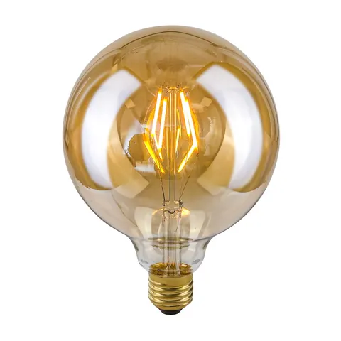 Żarówka E27 4W 2200K G125 Amber