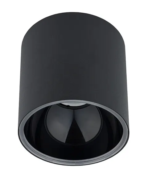 Czarna lampa sufitowa tuba walec spot Nowodvorski 8196 Halo GU10 12,7cm x 12,7cm
