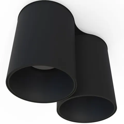 Czarna podwójna lampa sufitowa punktowa walec spot Nowodvorski 8086 Eye Tone II 2xGU10