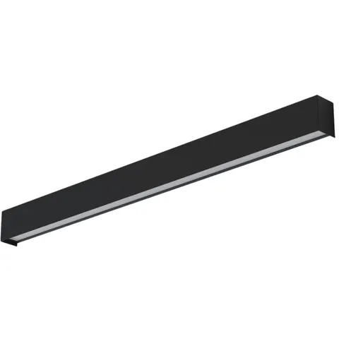 Czarny podłużny kinkiet prostokątna lampa ścienna Nowodvorski 7594 Straight LED M T8 16W 92cm