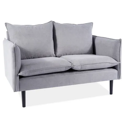 Sofa tapicerowana FLORA velvet szary