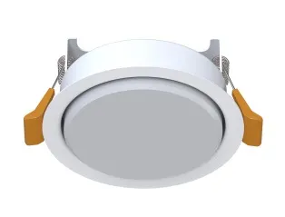 Biała okrągła lampa podtynkowa Nowodvorski 10840 Uno S GX53 9,5cm