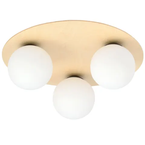 Lampa sufitowa, plafon KENZO 3B drewno