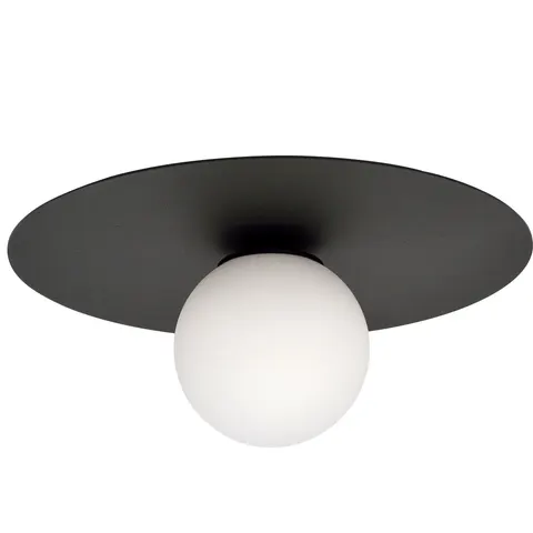 Lampa sufitowa, plafon SOLAR 1 OPAL czarna