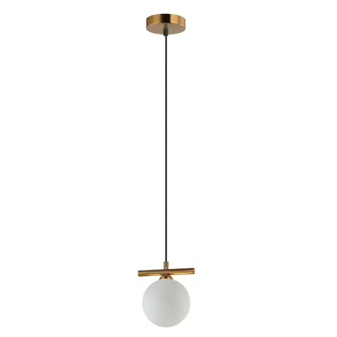 Lampa sufitowa MERSETA 1xE14 patyna Kula Fi12m Italux PND-463321S-BRO+W