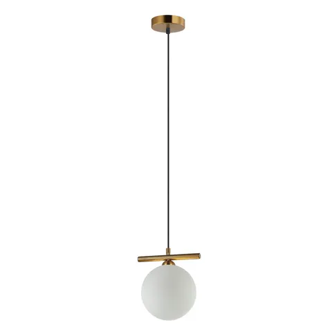 Lampa sufitowa MERSETA 1xE14 patyna Kula Fi15m Italux PND-463321M-BRO+W