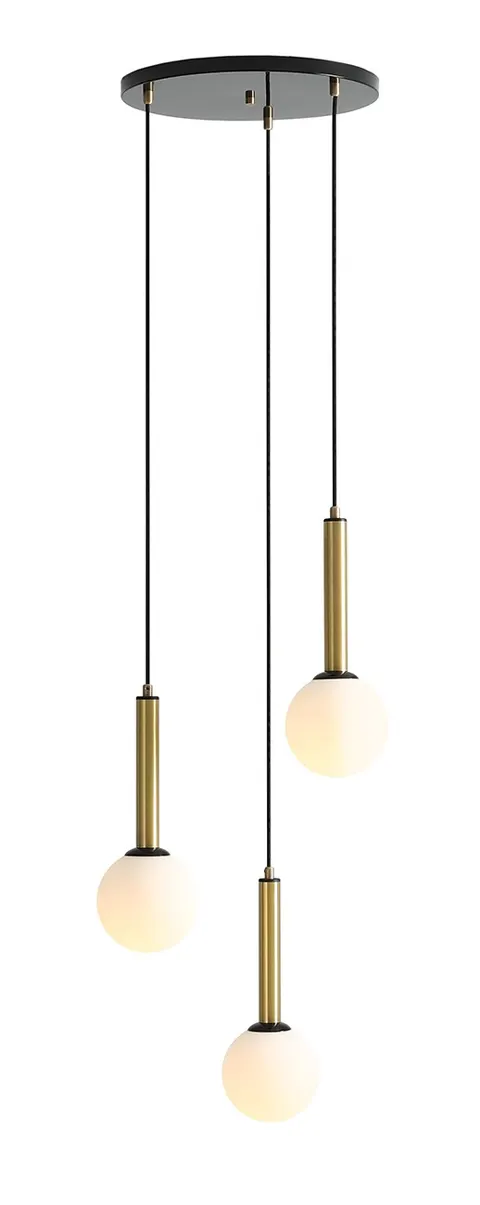 Lampa sufitowa wisząca RINN 3 czarna