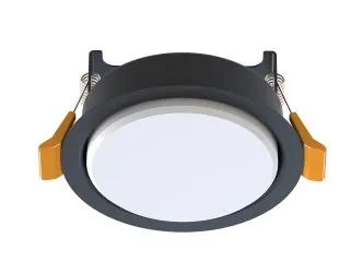 Czarna okrągła lampa podtynkowa Nowodvorski 10841 Uno S GX53 9,5cm