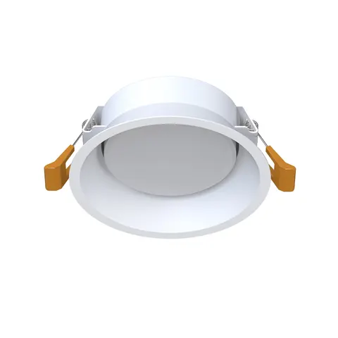 Biała okrągła lampa podtynkowa Nowodvorski 10842 Uno M GX53 12cm