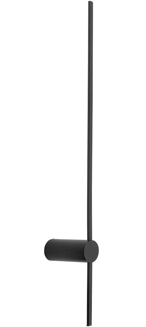 Czarny smukły podłużny kinkiet lampa ścienna Nowodvorski 10853 Saber M LED 11W 4000K 80cm