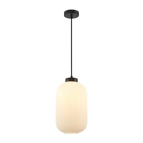 Lampa sufitowa LINDO 1xE27 biała czarna Italux PND-52636-1-BK