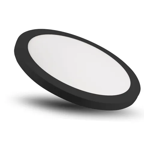 Okrągły czarny plafon YORK LED neutralna barwa światła do kuchni LP-330/1C 4BK Light Prestige