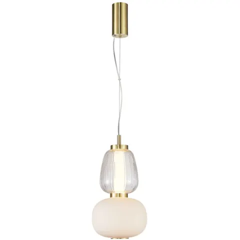 Lampa sufitowa wisząca ERIS 18W złota