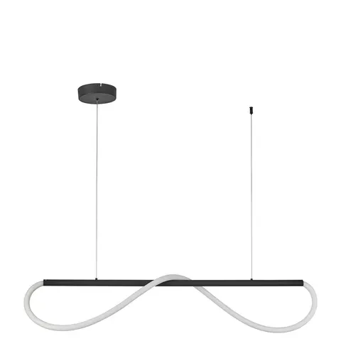 Nowoczesna lampa wisząca MELECA S nad stół w jadalni, zmienna barwa LP-2345/1P S BK CCT Light Prestige