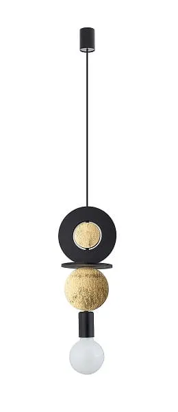 Lampa wisząca DROPS WOOD E 11177 Nowodvorski 1xE27 25W only LED Sklejka Czarny