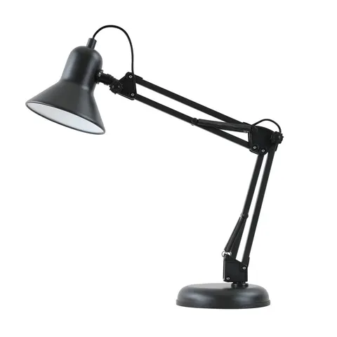 Lampka biurkowa TIAGO 1xGU10 czarna metalowa 47cm Italux TB-29743-BK