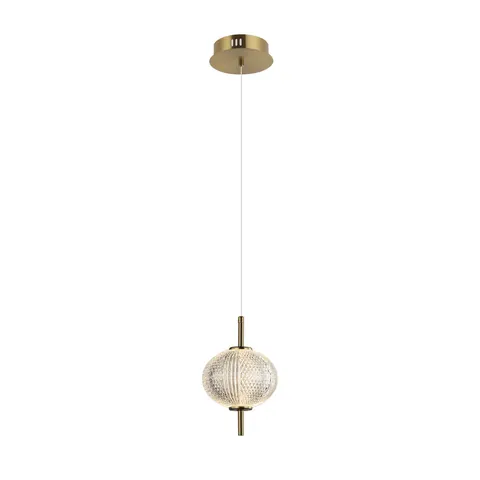 Lampa sufitowa LAZIE 5W LED złota mosiądz 500Lm Italux PND-29038-1-GD